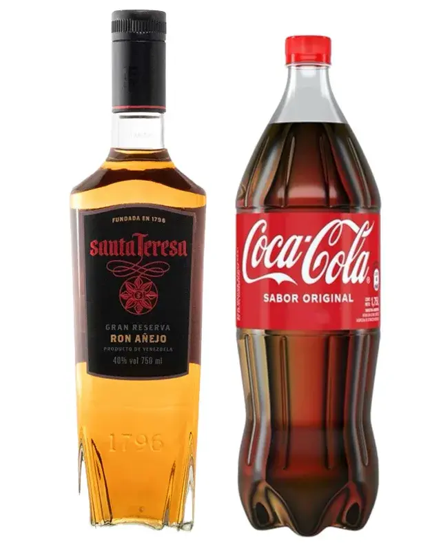 Combo Ron Santa Teresa + Coca Cola 1.75LTs